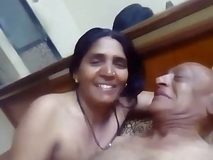 Indian doyen aunty having mating in the matter of will not hear of pinch pennies