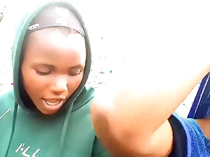 Watch nefarious ebony massage and twerk there a output nefarious mountain video